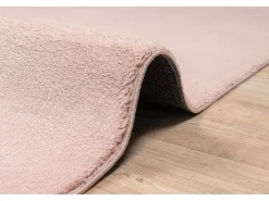 Tapete pelo curto lavável antiderrapante - Rosa - 160 x 220 cm - RELAX