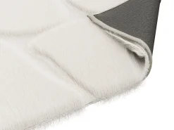 Tapete pequeno em relevo efeito pele 120 x 160 cm bege ARENSO