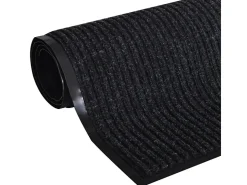 Tapete Preto para Porta em PVC 90x60 cm - Solução Prática e Eficiente
