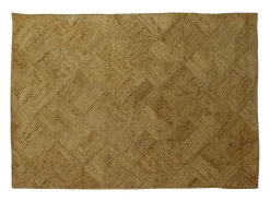 Tapete retangular 100% juta trançada 200x290 cm natural - DAYA