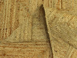 Tapete retangular 100% juta trançada 200x290 cm natural - DAYA