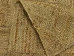 Tapete retangular 100% juta trançada 160x230 cm natural - DAYA