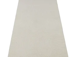Tapete Rio sala estar antiderrapante arco, Creme, 160 x 220 cm
