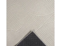 Tapete Rio sala estar antiderrapante arco, Creme, 160 x 220 cm