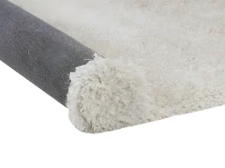 Tapete shaggy de microfibra pelo comprido 120 x 170 cm branco - HARVEY