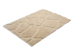 Tapete shaggy de pelo comprido - turquesa e cinzento - 160 x 230 cm - PIETRA