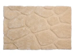 Tapete shaggy de pelo comprido - turquesa e cinzento - 160 x 230 cm - PIETRA