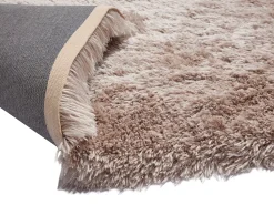 Tapete shaggy de pelo longo -200 x 290 cm - Taupe - ARDELA