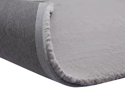 Tapete shaggy de pelo longo efeito pele, 200 x 290 cm, Cinzento, BUNNY