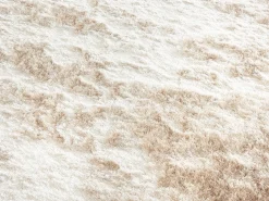 Tapete shaggy de pelos compridos ultramacio 200x290 cm bege - DOLCE