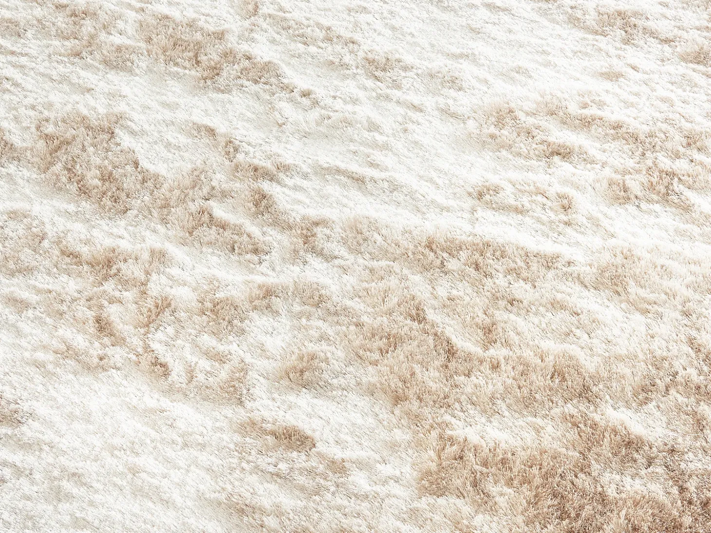 Tapete shaggy de pelos compridos ultramacio 200x290 cm bege - DOLCE