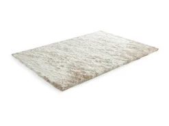 Tapete shaggy de pelos compridos ultramacio 140x200 cm bege - DOLCE