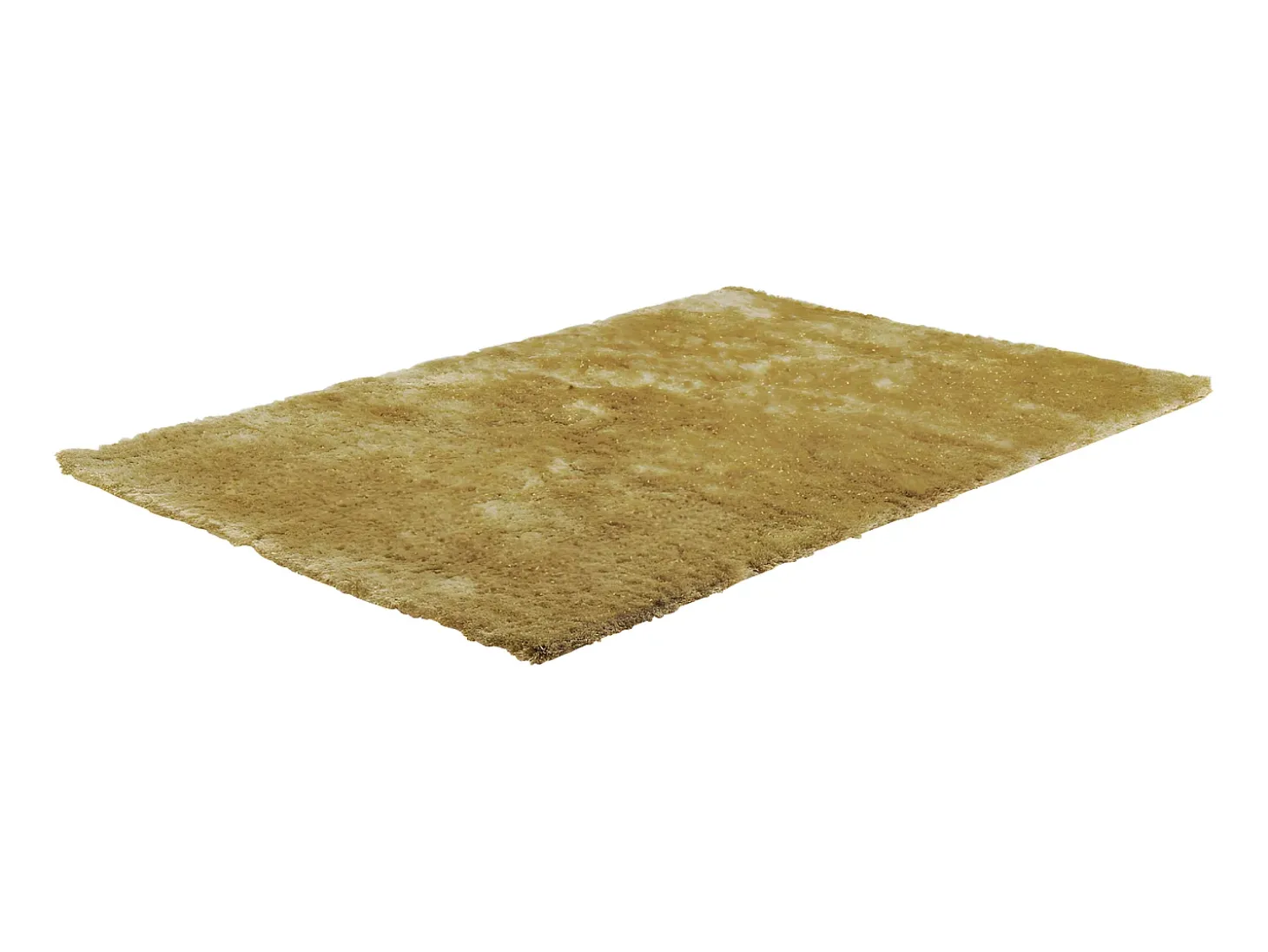 Tapete shaggy de pêlo alto - Dourado - 160 x 230 cm - poliéster - GLITTER