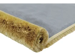 Tapete shaggy de pêlo alto - Dourado - 160 x 230 cm - poliéster - GLITTER