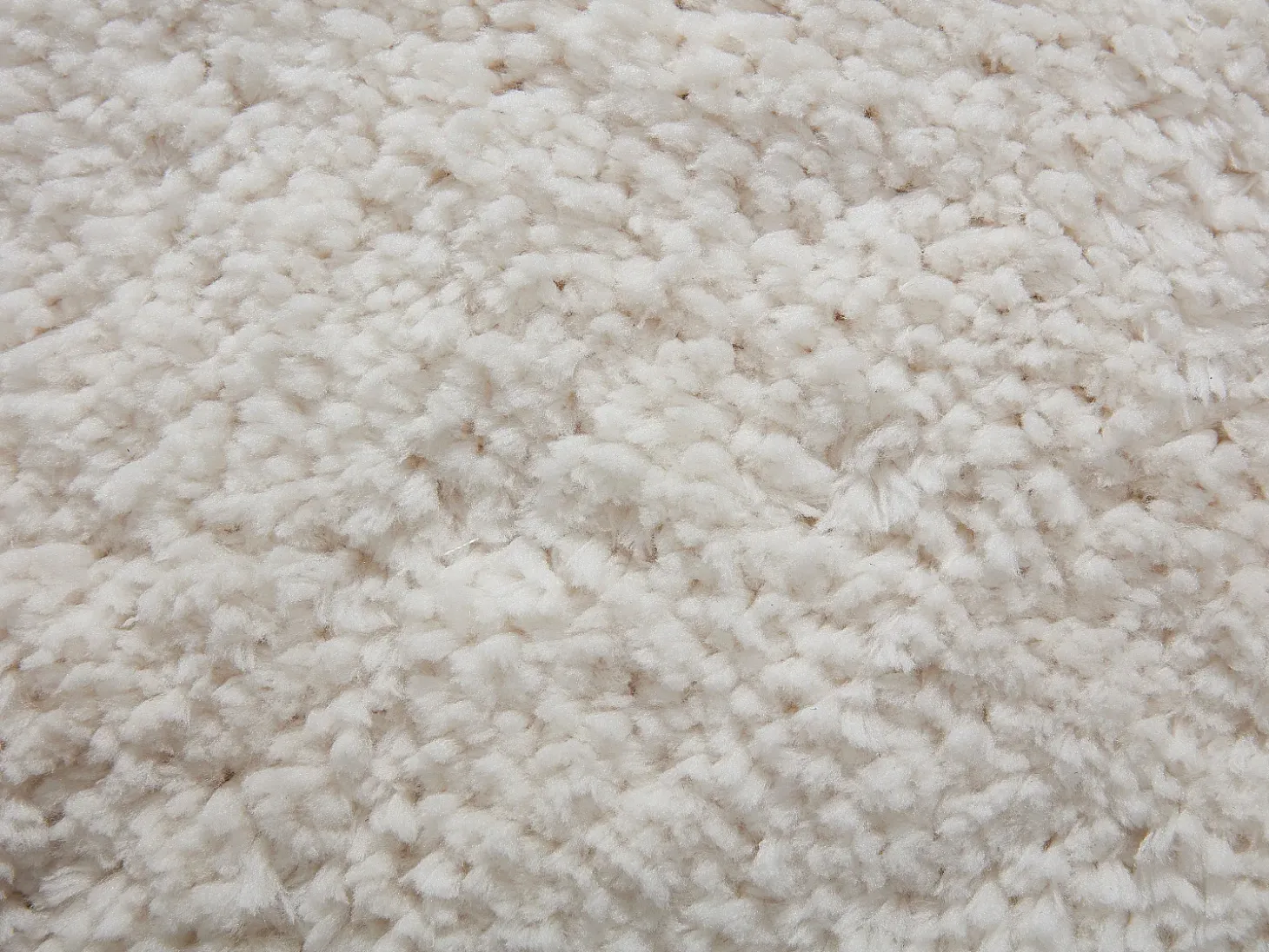 Tapete shaggy de pêlo comprido com bordas onduladas, 160 x 230 cm, Branco, NERIDA