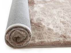 Tapete shaggy DOLCE Taupe reflexo bege - poliéster 160*230cm