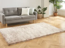 Tapete shaggy DOLCE taupe reflexo bege -poliéster 140*200cm