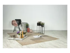 Tapete 230x160cm, design C603A na cor natural - Conforto e elegância para o seu interior.