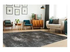 Tapete 170x120cm, design E209E na cor prata - Conforto e elegância para o seu interior