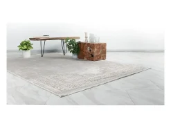 Tapete 170x120cm, design E209E na cor creme - Conforto e elegância para o seu interior.