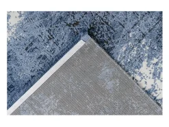 Tapete 150x80cm, design E409E na cor azul - Conforto e elegância para o seu interior.