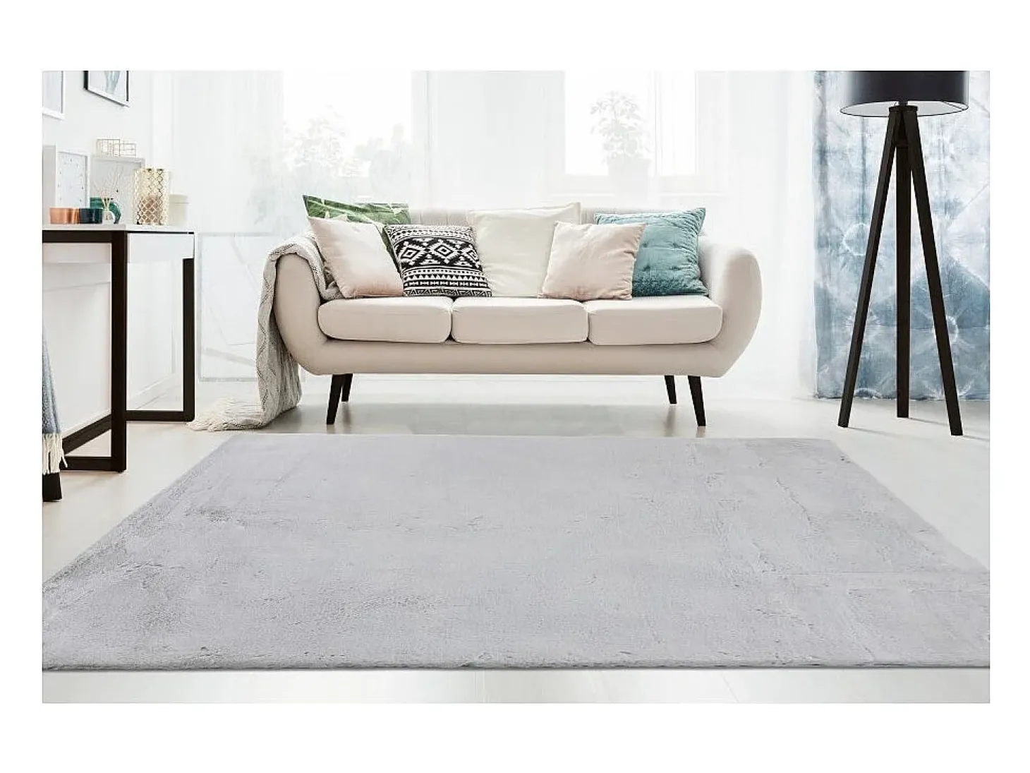Tapete 230x160cm, design E005N cor prata - Conforto e elegância para o seu interior.