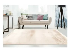 Tapete 170x120cm, design E009Y na cor marfim - Conforto e elegância para o seu interior.