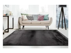 Tapete 170x120cm, design E009Y na cor grafite - Conforto e elegância para o seu interior.