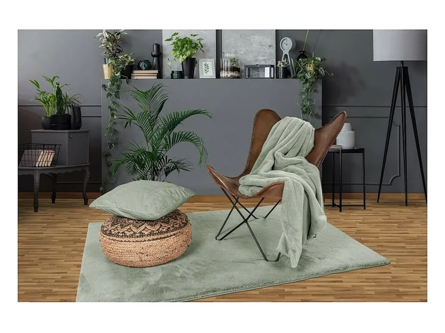 Tapete 230x160cm, design H008N cor jade - Conforto e elegância para o seu interior.