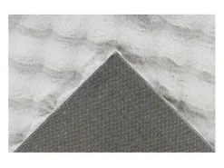 Tapete 170x120cm, design H008Y cor prata - Conforto e elegância para o seu interior