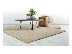 Tapete 230x160cm, design H008Y na cor bege - Conforto e elegância para o seu interior.