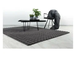 Tapete 150x80cm, design H008Y na cor grafite - Conforto e elegância para o seu interior.