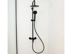 Target coluna de duche mecânico preto Essebagno