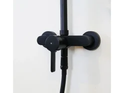 Target coluna de duche mecânico preto Essebagno