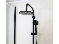 Target coluna de duche mecânico preto Essebagno