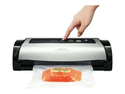Tefal Vacupack Plus YY3107FB Seladora e Embaladora a Vácuo Preto/Inox com Acessórios e Painel Digital