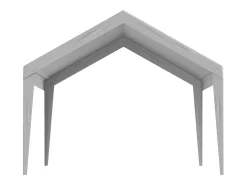 Tela de Avent SucceBuy de Reposição para Garagem Tenda, 366 x 610 cm, Cinza, Lona Resistente para Abrigo de Garagem, Impermeável e com Proteção UV