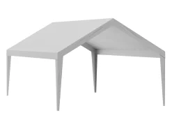 Tela de Avent SucceBuy de Reposição para Garagem Tenda, 396 x 610 cm, Cinza, Lona Resistente para Abrigo de Garagem, Impermeável e com Proteção UV