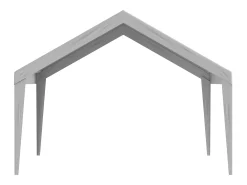 Tela de Avent SucceBuy de Reposição para Garagem Tenda, 396 x 610 cm, Cinza, Lona Resistente para Abrigo de Garagem, Impermeável e com Proteção UV