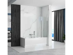 Tela De Banheira Rea Agat 100 Chrome