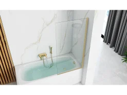 Tela De Banheira Rea Elegant 70 Brush Gold