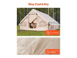 Tenda de Acampamento SucceBuy, Inflável de Glamping para 5 a 8 Pessoas com Bomba, para Qualquer Aventura de Campismo