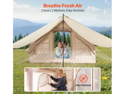 Tenda de Acampamento SucceBuy, Inflável de Glamping para 3 a 5 Pessoas com Bomba, para Qualquer Aventura de Campismo