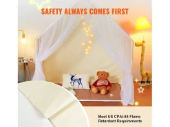 Tenda de Brincar para Crianças SucceBuy, 1 a 5 Anos, Yurt, com Tapete e Candeeiro