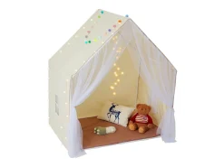 Tenda de Brincar para Crianças SucceBuy, 1 a 5 Anos, Yurt, com Tapete e Candeeiro