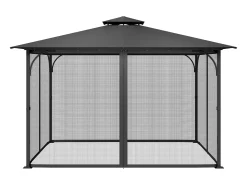 Tenda de Jardim SucceBuy Rede Mosquiteira para Gazebo de Jardim 304,8 x 396,2 x 207,3 cm, Somente Rede