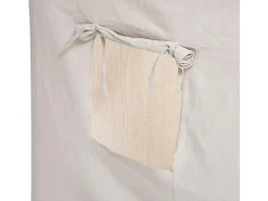 Tenda infantil Safari em madeira de pinho e poliéster branco, 77x115 cm