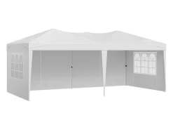 Tenda Pop-up SucceBuy Gazebo Toldo Abrigo Solar, 5,9 x 2,96 m, com Paredes Paterais