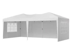 Tenda Pop-up SucceBuy Gazebo Toldo Abrigo Solar, 5,9 x 2,96 m, com Paredes Paterais