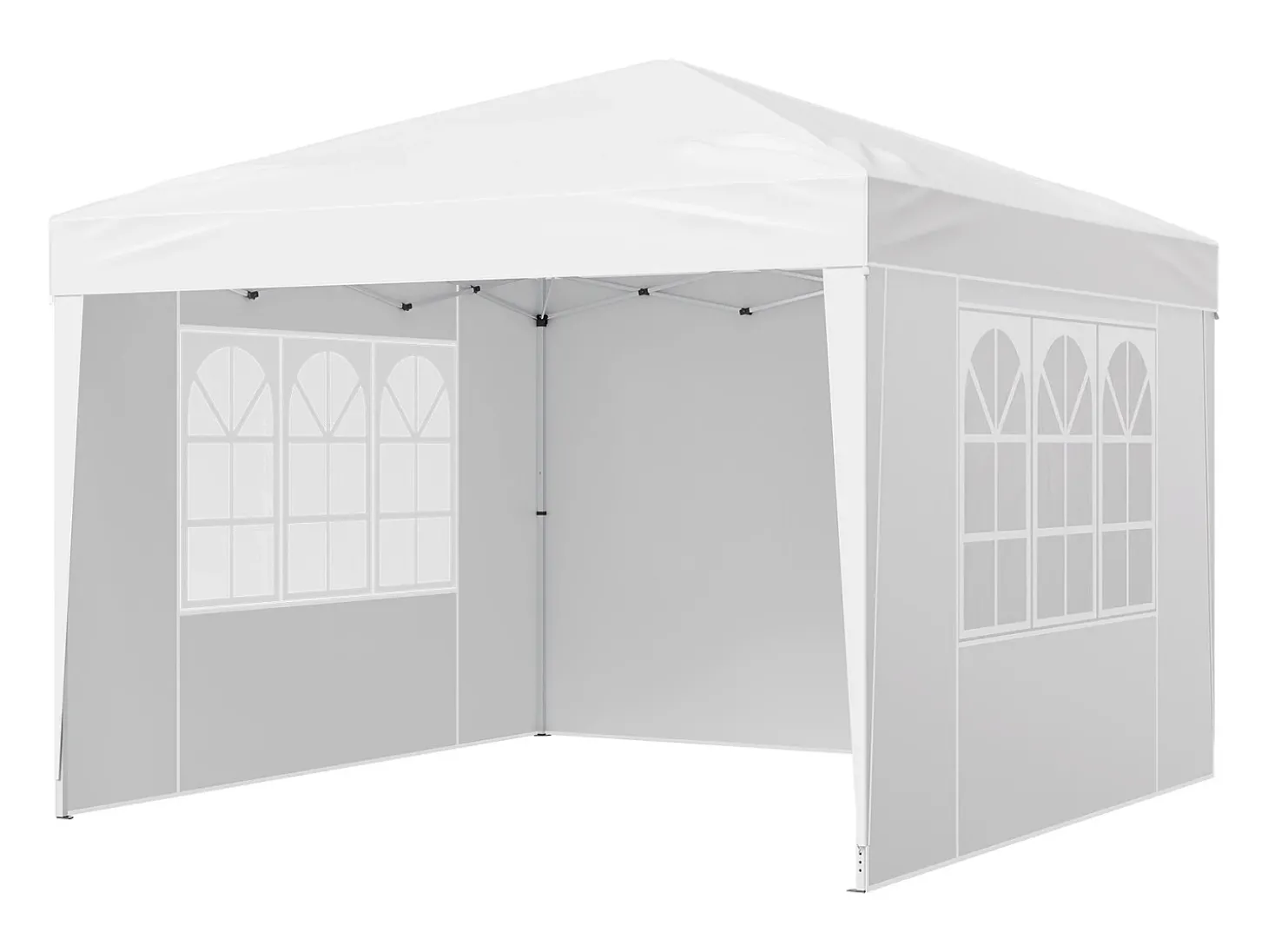 Tenda Pop-up SucceBuy Gazebo Toldo Abrigo Solar, 2,95 x 2,95 m, com Paredes Laterais